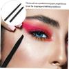 FRCOLOR 4-Piece Professional Double-Sided Angled Eyebrow Brushes with Caps view 3
