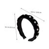 FRCOLOR 6-Piece Pearl Headband Set, Elegant Wide Hairbands for Women view 2