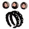 FRCOLOR 6-Piece Pearl Headband Set, Elegant Wide Hairbands for Women view 3
