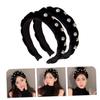 FRCOLOR 6-Piece Pearl Headband Set, Elegant Wide Hairbands for Women view 4
