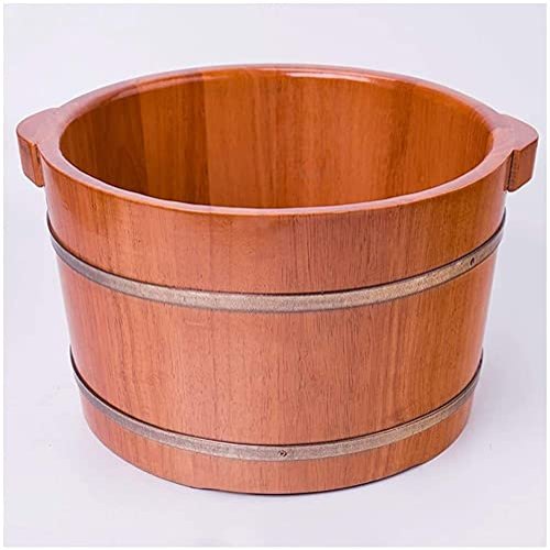 20 cm High Wooden Oak Foot Bath Basin