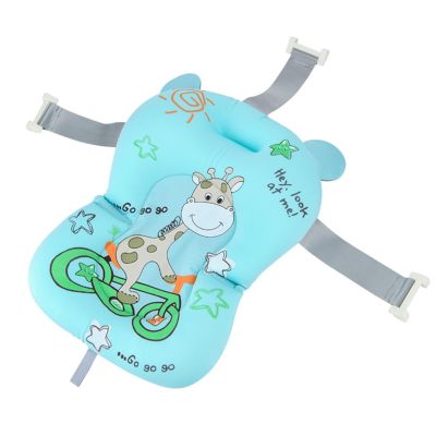 XUCHIL Baby Bathtub and Bath Seat, Support Mat for Bathtub and Shower, Air-Cushion Bed, Non-Slip Bathtub Mat, Safety Bath Seat for Newborns (Color: A)
