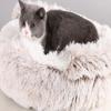 Fluffy Cat Cave Bed, Plush Washable Bed for Cats, Chihuahuas & Small Pets view 1