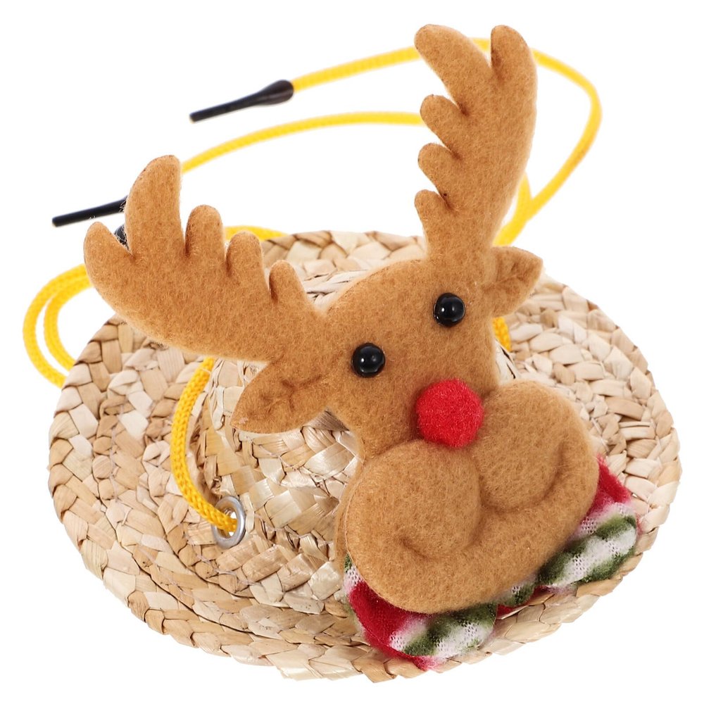 ifundom Christmas Hat for Small Pets with Adjustable Strap