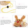 ifundom Christmas Hat for Small Pets with Adjustable Strap view 2
