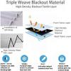 2-Piece Navy Blue Galaxy Blackout Curtains, 280 x 250 cm, 3D Eyelet Panels view 2
