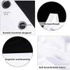 Blackout Curtains with 3D Print, White and Red Rose, 280 W x 250 H cm, Set of 2, Opaque, Grommet Top view 4