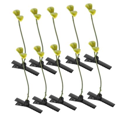 jojofuny 10-Piece Bean Sprout-Shaped Hair Clips