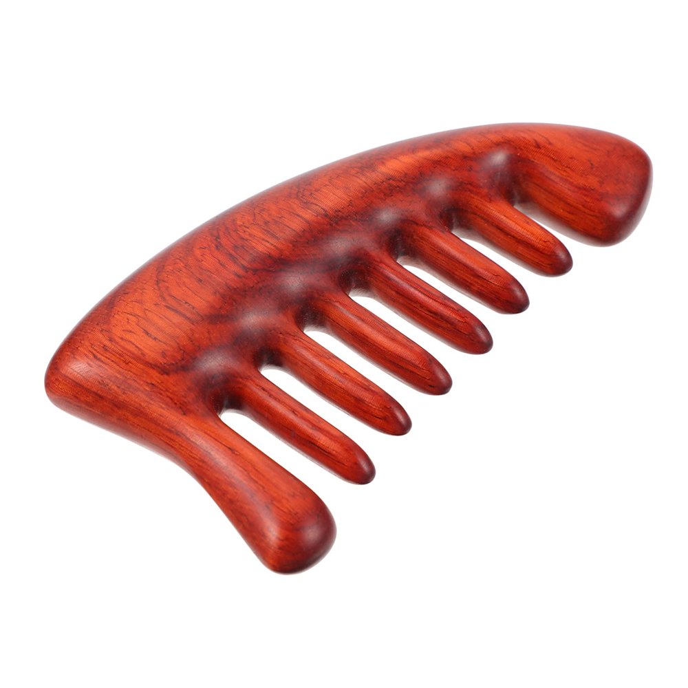 FRCOLOR Sandalwood Hair Comb for Relaxing Hair Care, Wide Teeth for Scalp Massage
