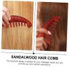 FRCOLOR Sandalwood Hair Comb for Relaxing Hair Care, Wide Teeth for Scalp Massage view 2