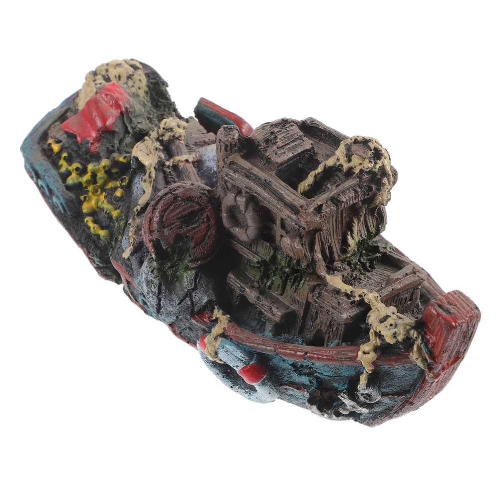Mipcase Shipwreck Aquarium Decoration