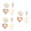 FRCOLOR 3-Piece Body Care Set with Foot File, Foot Scrubber and Shower Gloves view 1