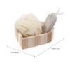 FRCOLOR 3-Piece Body Care Set with Foot File, Foot Scrubber and Shower Gloves view 3