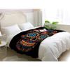 Soft Skull Fleece Blanket, 230 x 270 cm, Day of the Dead view 1