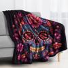 Soft Skull Fleece Blanket, 230 x 270 cm, Day of the Dead view 3