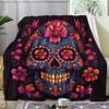 Soft Skull Fleece Blanket, 230 x 270 cm, Day of the Dead view 4