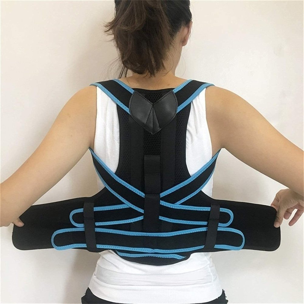 ONWEE Kids' Back Brace, Posture Corrector with Adjustable Neoprene Straps and Lumbar Support (Small/XL/S) Vision