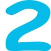 Kleckerliese Number Sticker 30 cm, Single 2, Satin-Finish, Light Blue view 1