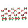 PRETYZOOM 20-Piece Dog Hair Ties with Bows, Christmas Hair Bows, Random Color and Style view 1
