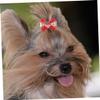 PRETYZOOM 20-Piece Dog Hair Ties with Bows, Christmas Hair Bows, Random Color and Style view 2