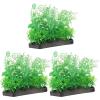 ifundom 3-Piece Artificial Aquarium Plants, Green Plastic Decor view 1