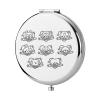 KEYCHIN K-Pop Pocket Mirror for Boys, Korean Group Fans, Gifts, Korean Bangtan, Compact Makeup Mirror for K-Pop Fans (BT Mang-S) view 1