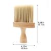 Fopytu Hair Brush with Wooden Handle, Barber Neck Duster view 2