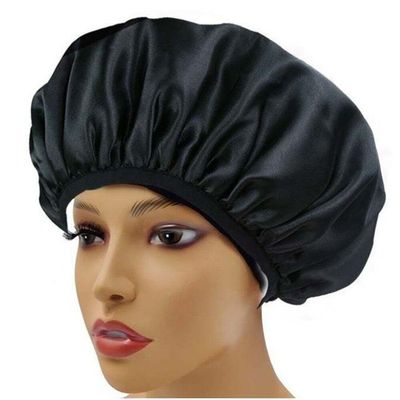 Fituenly Extra-Large Terry-Lined Waterproof Shower Cap