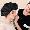 Fituenly Extra-Large Terry-Lined Waterproof Shower Cap view 3