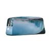 Falls Natural Landscape Printed Leather Pencil Case, Portable Travel Makeup Bag, Large-Capacity Toiletry Bag, Zipper Storage Bag for Women and Girls, Silver, One Size, Bag Organizer view 2