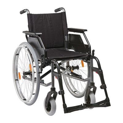 FabaCare Caneo-B Foldable Self-Propelled Wheelchair, 140 kg Capacity, 48 cm Seat Width