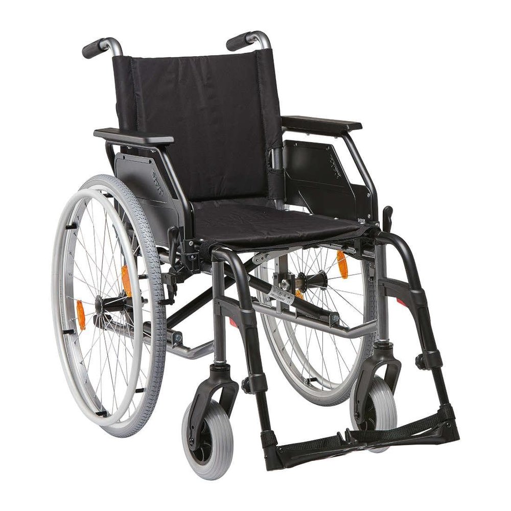 FabaCare Caneo-B Foldable Self-Propelled Wheelchair, 140 kg Capacity, 48 cm Seat Width