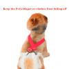 TESSVEYA 4-Piece Dog Diaper Suspenders, Adjustable Harness, L, Black/Red/Blue view 2