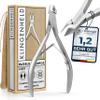 KLINGENHELD Precise Cuticle Nippers with Cotton Travel Pouch view 1