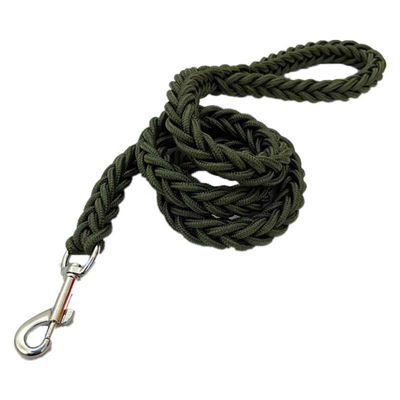 Dog Leash for Small to Large Dogs, Thick Braided Rope, Durable, Swivel Hook, M Green