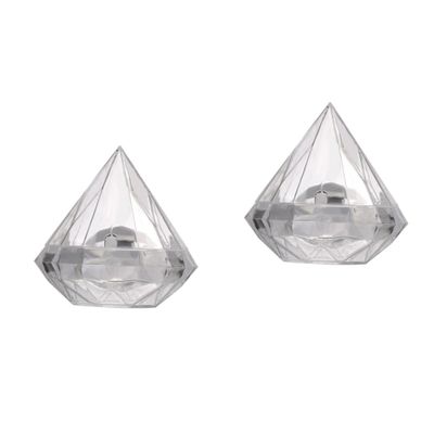 minkissy 10-Piece Empty Mini Cosmetic Bottles, Portable Refillable Diamond-Shaped Containers for Lotions, Creams and Makeup