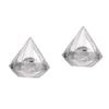 minkissy 10-Piece Empty Mini Cosmetic Bottles, Portable Refillable Diamond-Shaped Containers for Lotions, Creams and Makeup view 1