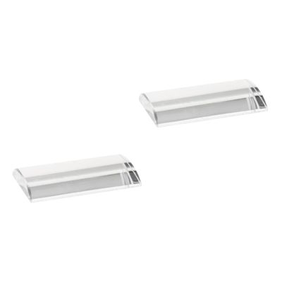 minkissy 2-Piece Crystal Glass Lash Extension Glue Holder, White