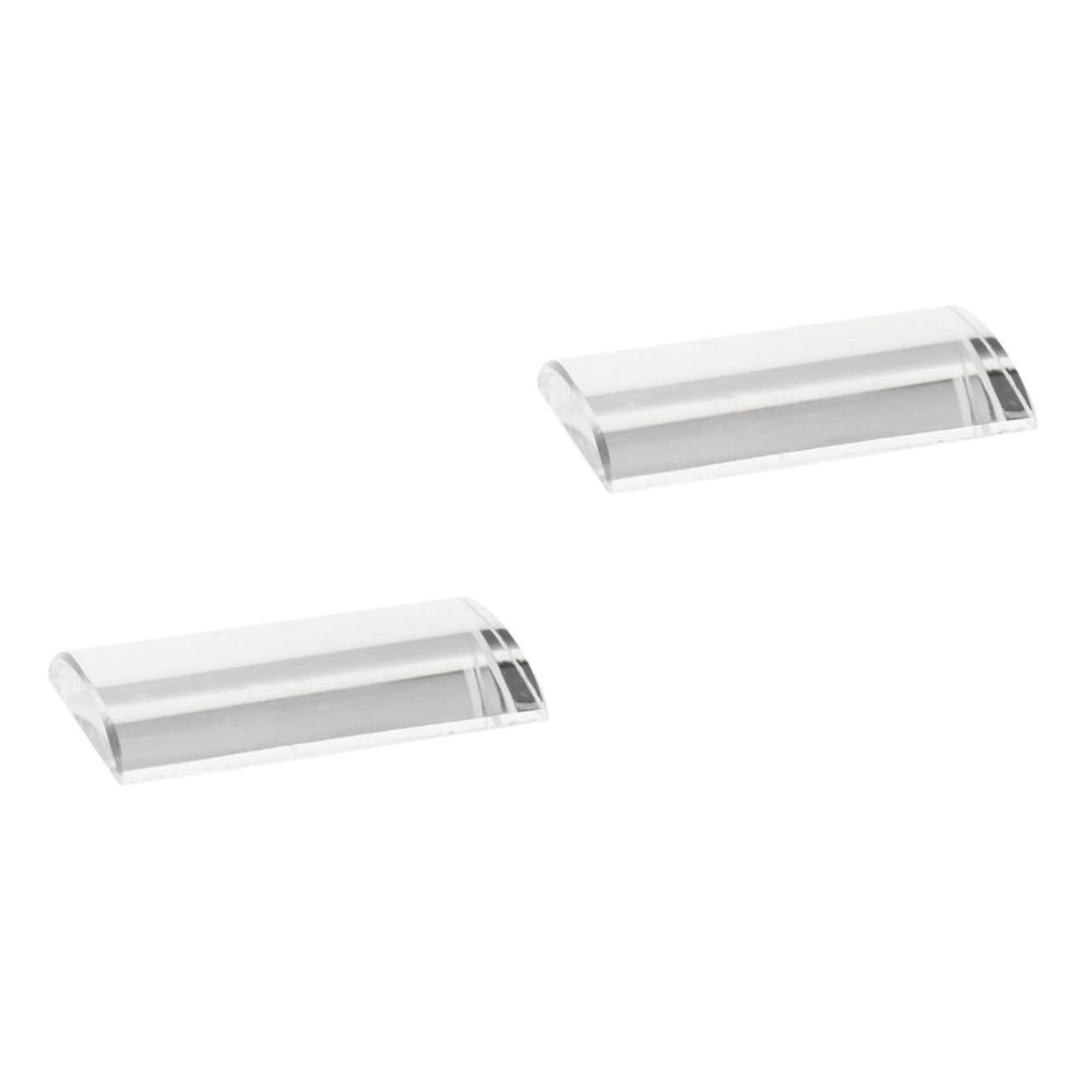 minkissy 2-Piece Crystal Glass Lash Extension Glue Holder, White