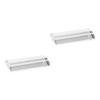 minkissy 2-Piece Crystal Glass Lash Extension Glue Holder, White view 1