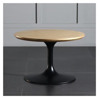 Modern Round Black Stackable Coffee Table, Style D
