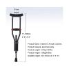 SAAKO Safety Adjustable Aluminum Underarm Crutches view 2