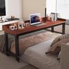 Overbed Table for Queen-Size Bed, Mobile Laptop Cart with Wheels (180 × 60 × 80 cm) view 2