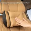 QQLADY Z Leather Car Neck Pillow and Lumbar Support, Seat Headrest Accessory (Lumbar support-01G) view 3