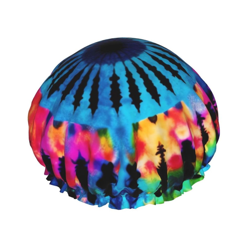 Exotic Tribe Batik-Style Reusable Double-Layer Shower Cap