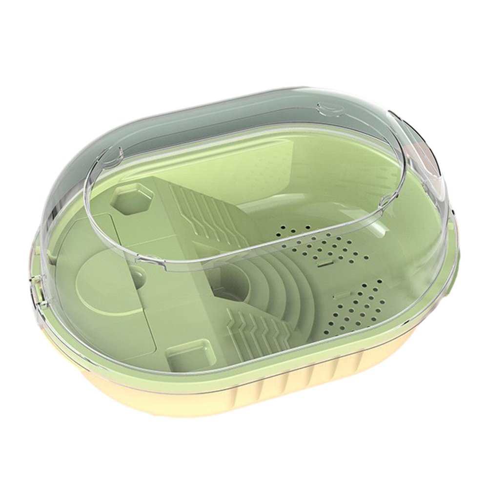 JISADER Reptile Habitat Turtle Tank with Lid