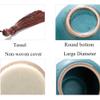 PRUJOY Classic Ceramic Keepsake Urns, Handmade Memorial Mini Urn Set for Ashes view 3