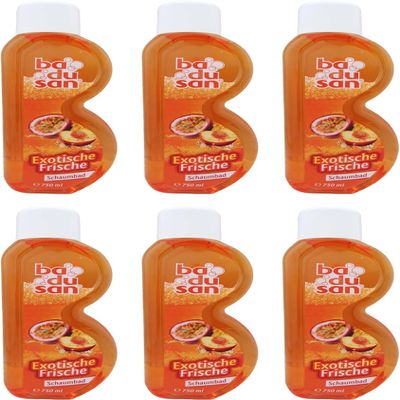 6-Pack Badusan Exotic Freshness Bubble Bath, 6 x 750 ml