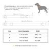 SARUEL Personalized Nylon and PU Leather Dog Collar with Engraved ID Tag, Dark Blue, 30–45 cm view 3