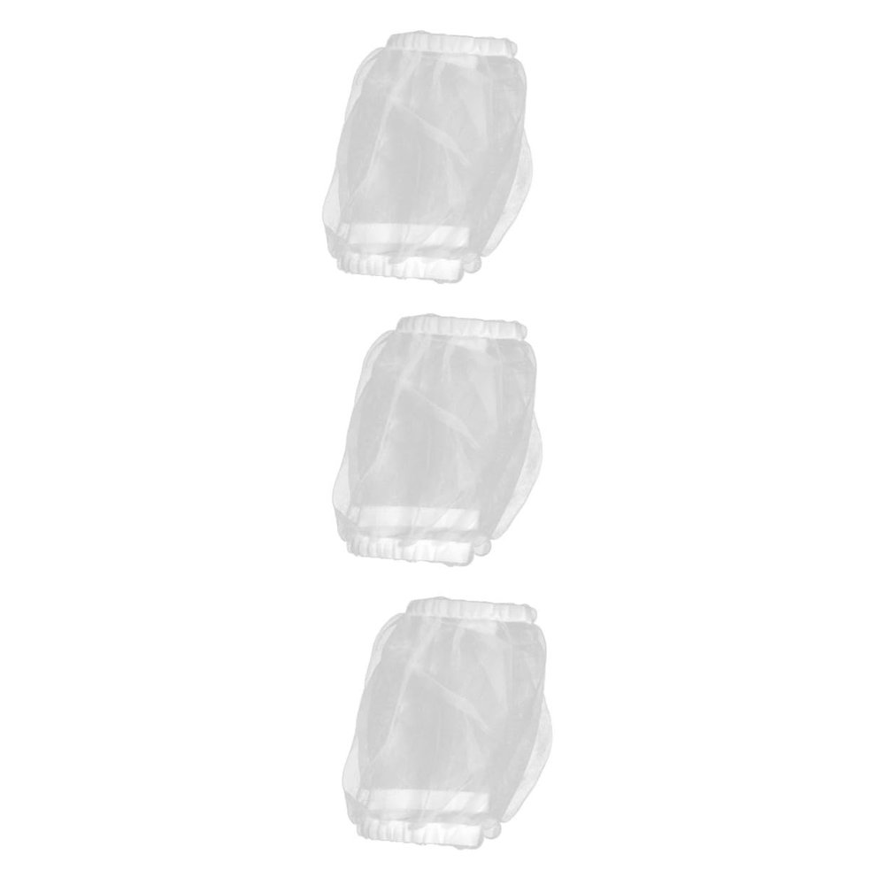 POPETPOP 3-Piece Birdcage Net Cover, Breathable Nylon/Spandex, White
